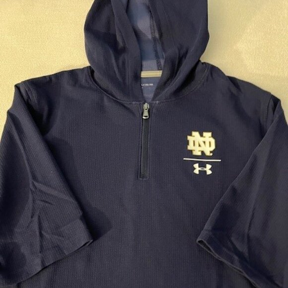 NWOT Under Armour 3/4 Zip Short Sleeve Hoodie - Picture 1 of 1